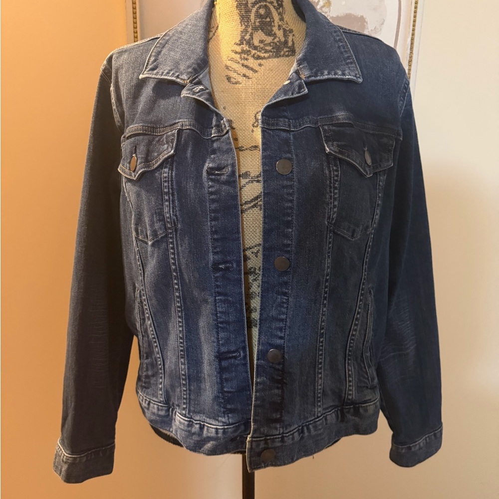 a.n.a Dark Blue Jean Jacket
